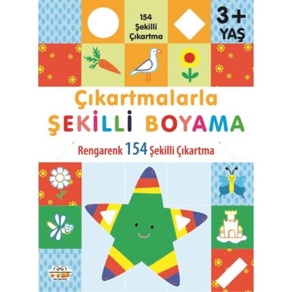 Çıkartmalarla Şekilli Boyama 3 Yaş+