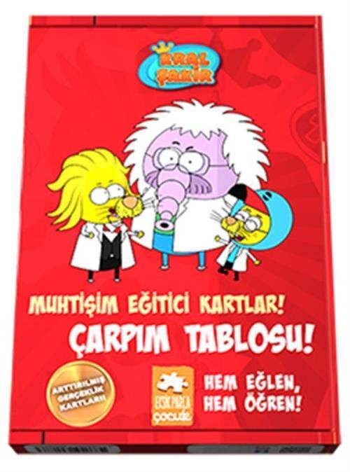Kral Şakir Muhtişim Eğitici Kartlar Çarpım Tablosu