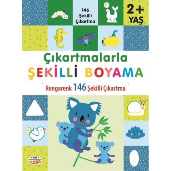 Çıkartmalarla Şekilli Boyama 2 Yaş+