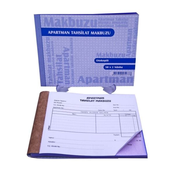 Özkan Apartman Tahsilat Makbuzu Otokopili 50x2 M0659