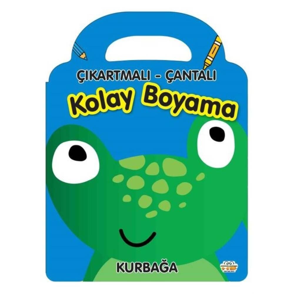 Çıkartmalı Çantalı Kolay Boyama Kurbağa