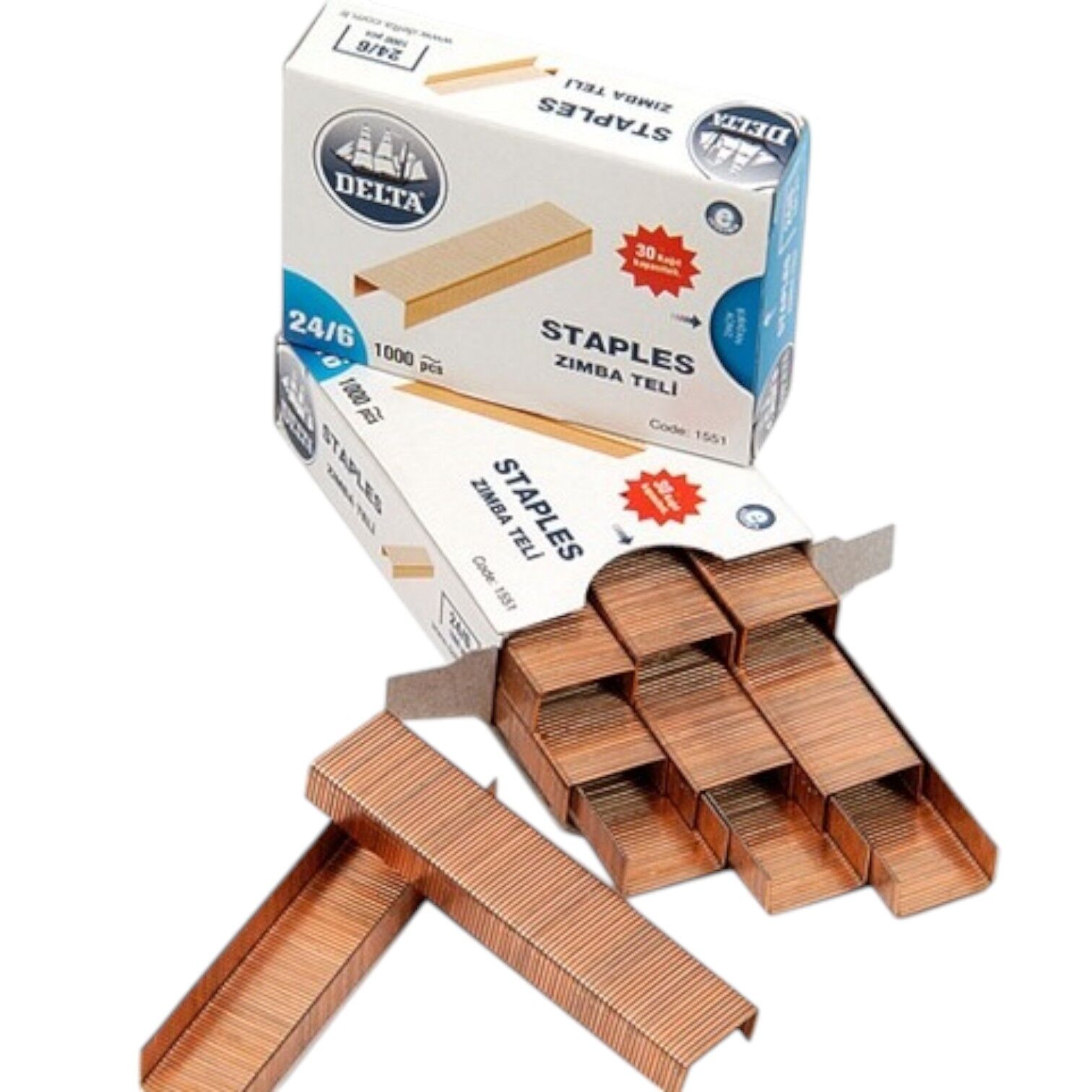 Delta Zımba Teli 24/6 Bakır 1000 li 1551