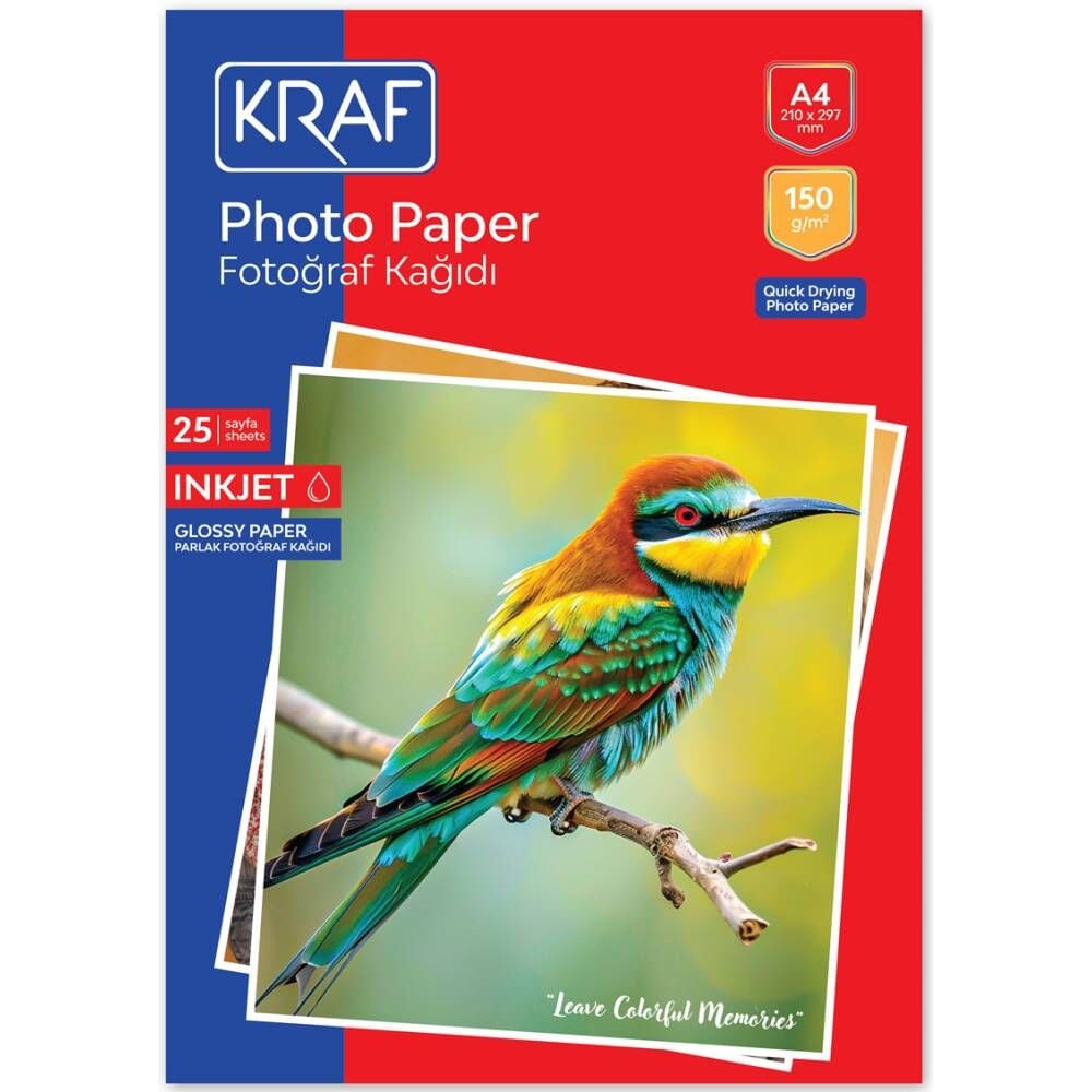 Kraf Fotoğraf Kağıdı A4 150G 25 Li 2150