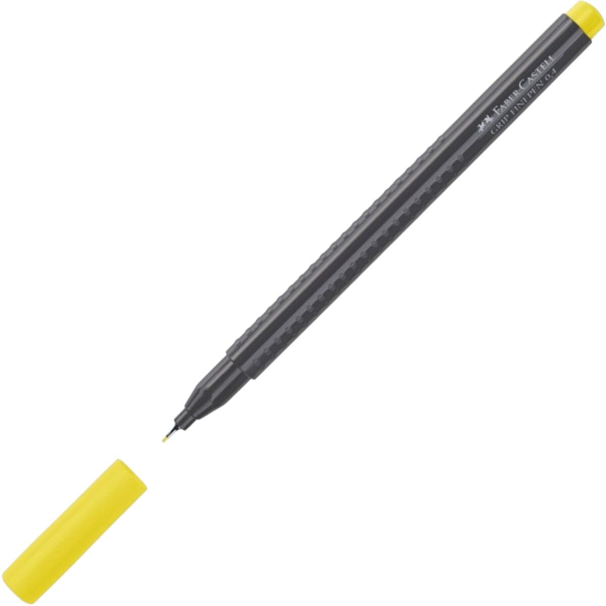 Faber Castell Grip Fineliner Kalem 0.4 mm Sarı 151607