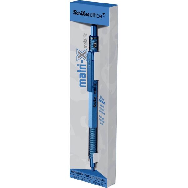 Scrikss Matri-X Versatil Kalem 05 mm Metalik Mavi