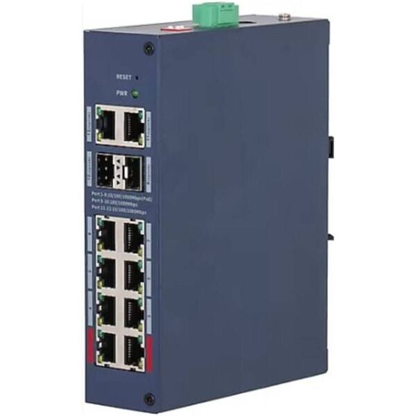 Dahua CHS4212-8GT-110 8 Port Gigabit PoE 110W 2 Port Uplink 2 Port SFP Cloud Yönetilebilir Switch