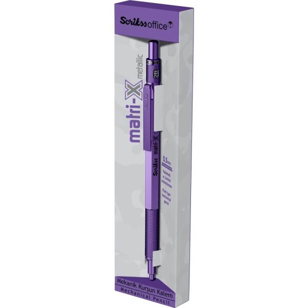 Scrikss Matri-X Versatil Kalem 05 mm Metalik Mor
