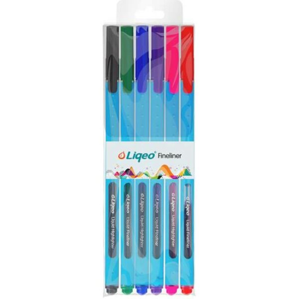 Lıqeo Fınelıner Kalem 6 Lı F-8027-6Pvc