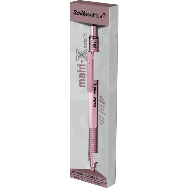 Scrikss Matri-X Versatil Kalem 05 mm Metalik Açık Pembe
