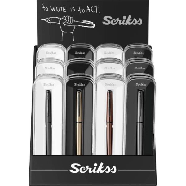 Scrıkss Roller Kalem 78M Kristal Kutu Color 24 Lü Stand