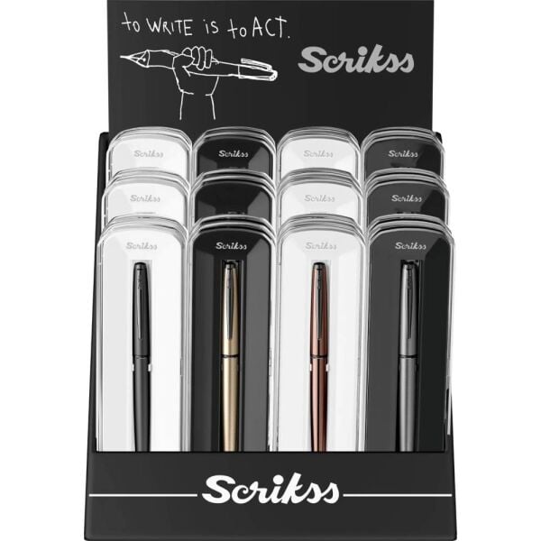 Scrıkss Roller Kalem 78M Kristal Kutu Color 24 Lü Stand