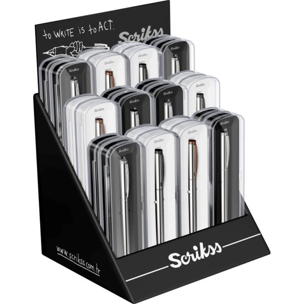 Scrıkss Roller Kalem 64 Kristal Kutu 24 Lü Stand