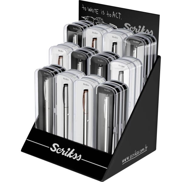 Scrıkss Roller Kalem 64 Kristal Kutu 24 Lü Stand