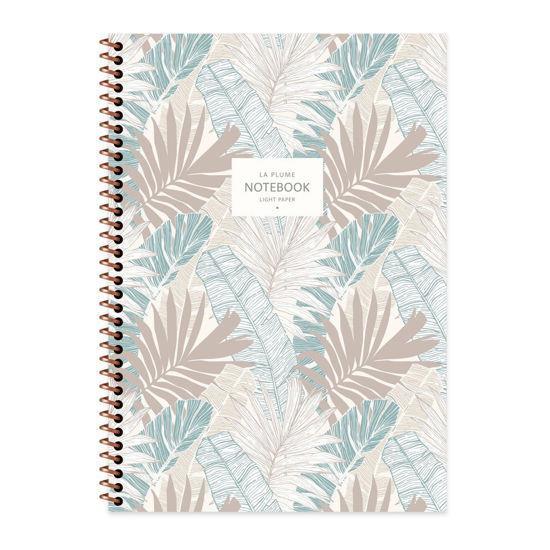 La Plume Leaves A4 80 Yaprak Çizgili Hafif Kağıt Karton Kapak Spiralli Defter 385211