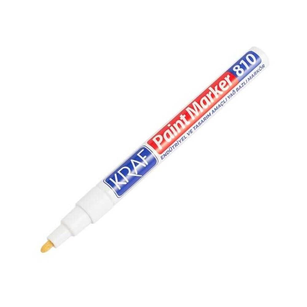 Kraf 810 Beyaz Paint Markör Kalem
