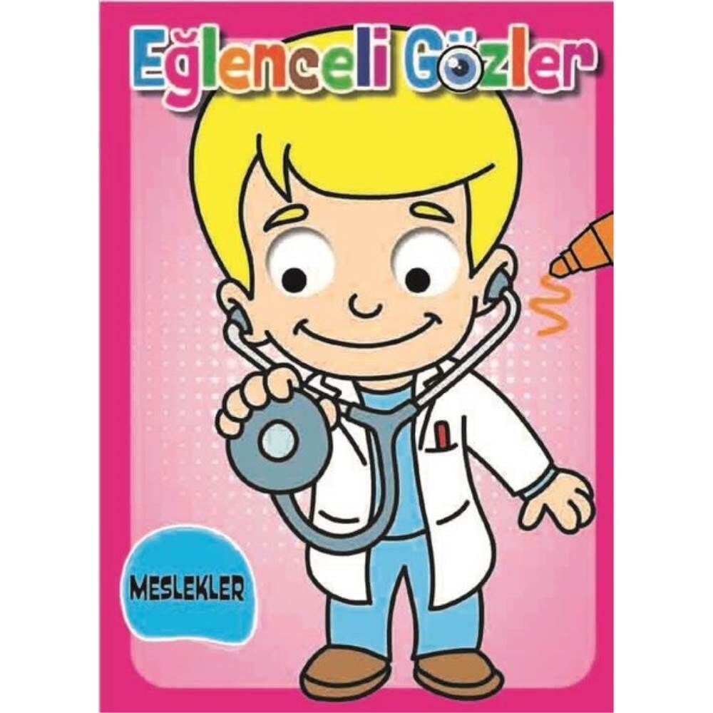 Eğlenceli Gözler Meslekler Boyama Kitabı