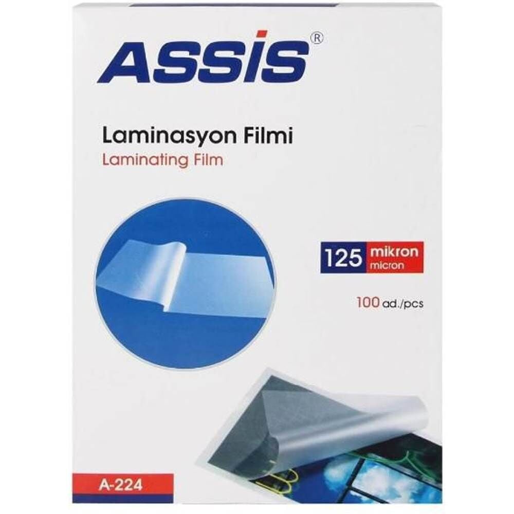 Assis Laminasyon Filmi A4 125 Micron 0224