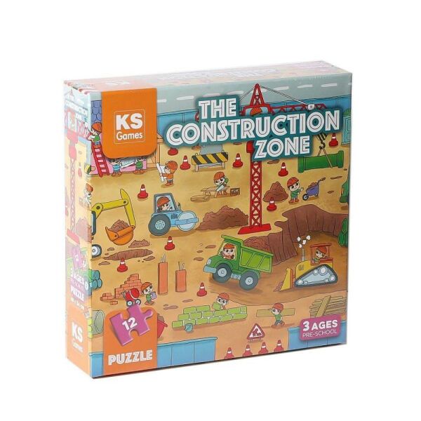 The Construction Pre School Jumbo Çocuk Puzzle 12 Parça 32704