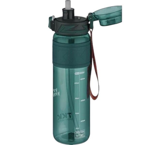 TTK T1020 Silikon Gövde 1000 ml Yeşil Tritan Matara