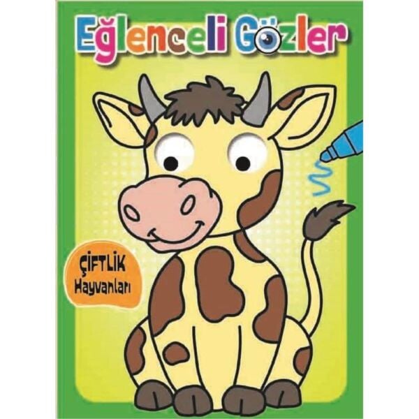 Eğlenceli Gözler Çiftlik Hayvanları Boyama Kitabı