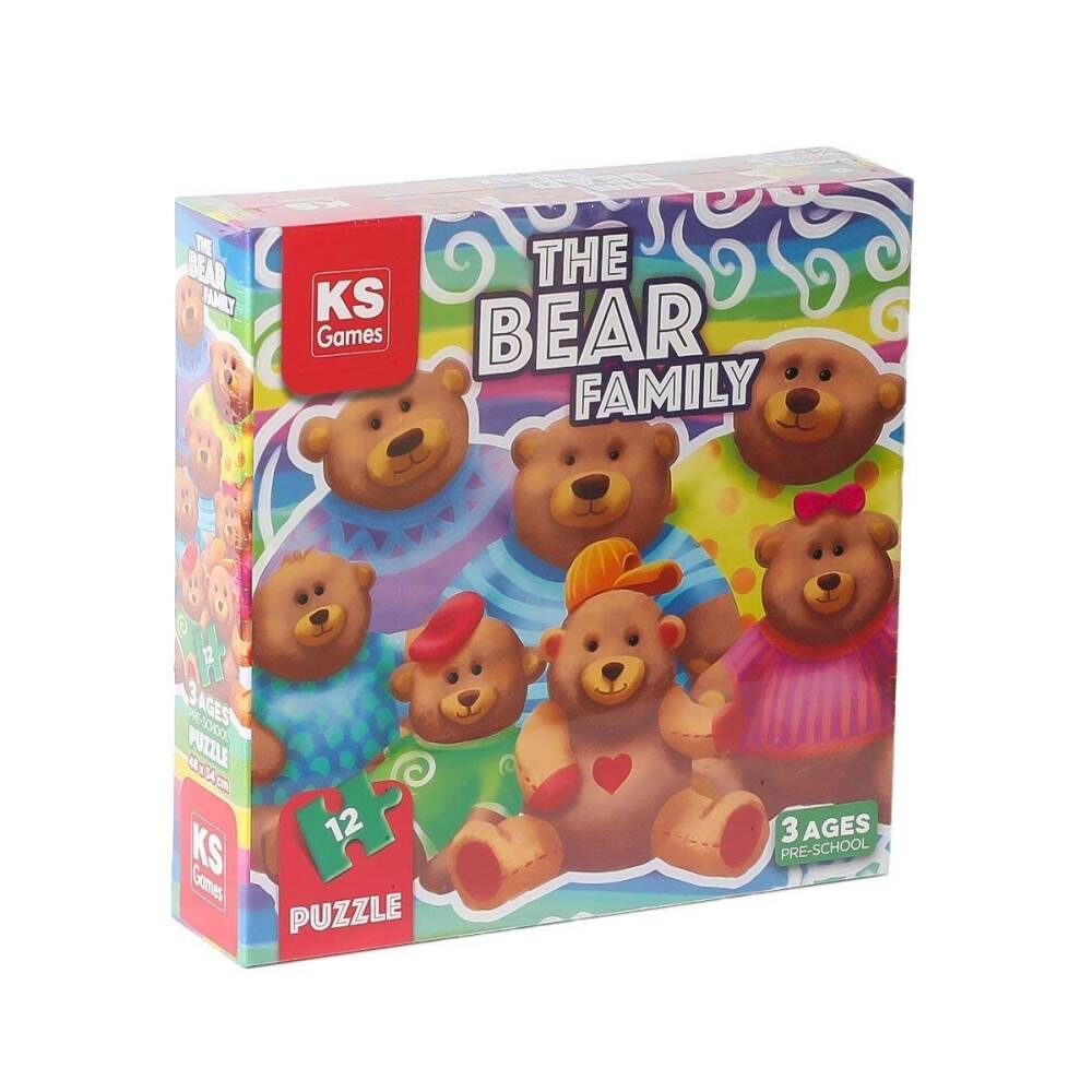The Bear Family Pre School Jumbo Çocuk Puzzle 12 Parça 32705