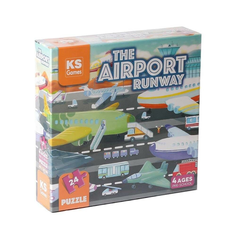The Airport Runway Pre School Çocuk Puzzle 24 Parça 32707