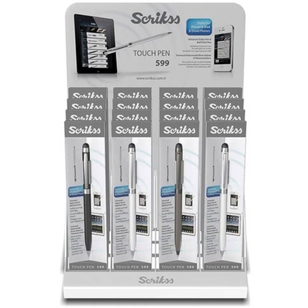 Scrıkss Tükenmez Kalem Touch Pen 599 Stylus 16 Lı Stand