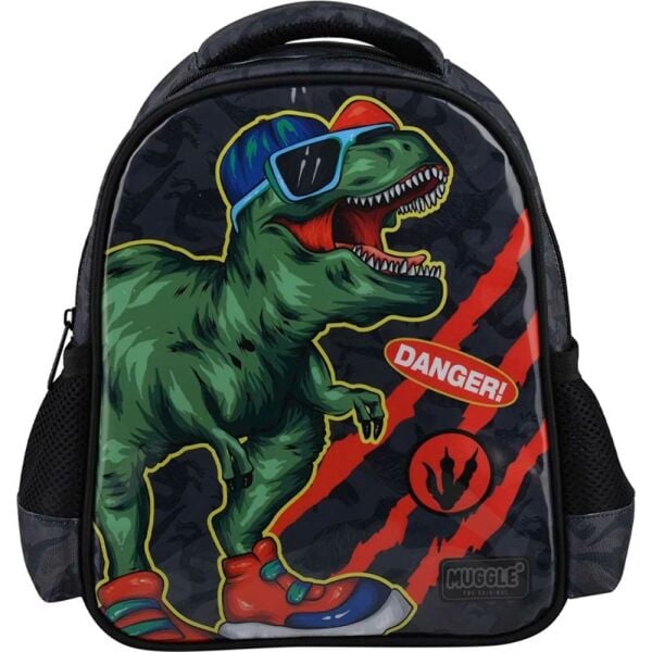 Muggle Danger Dino Siyah Ana Okulu Çantası MU-9246