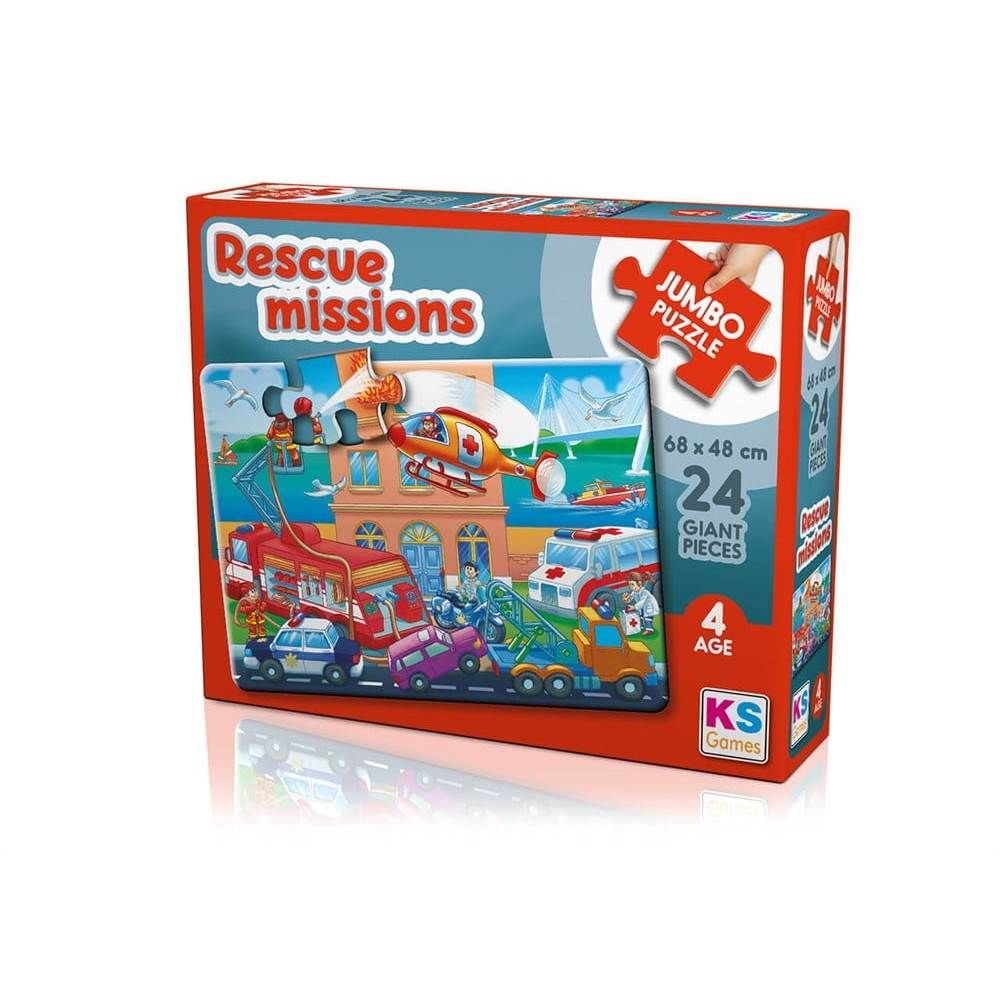 Rescue Missions Jumbo Çocuk Puzzle 50 Parça 31009