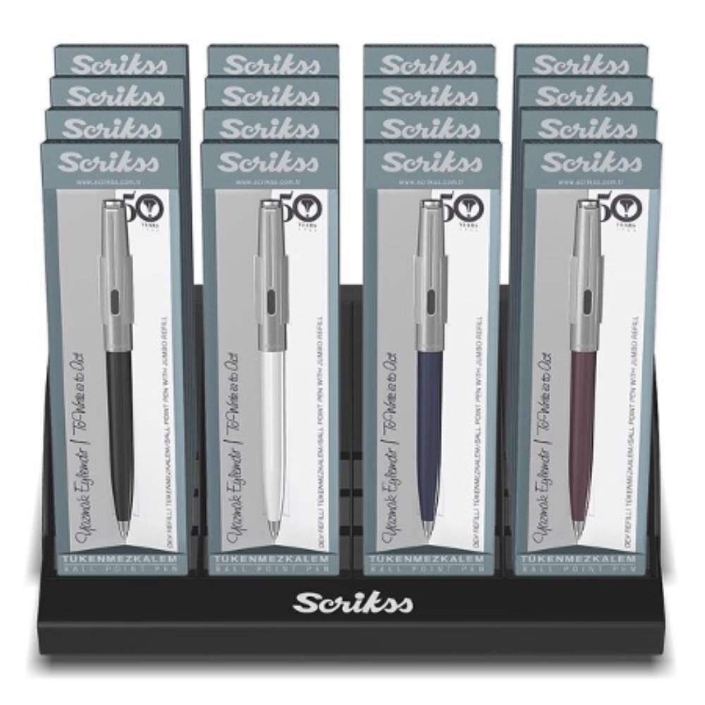 Scrıkss Tükenmez Kalem 77 16 Lı Stand