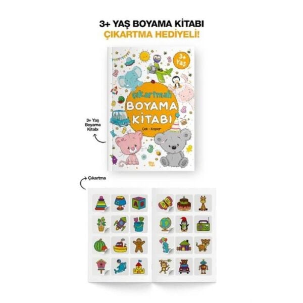 Çıkartmalı Boyama Kitabı 3 Yaş+