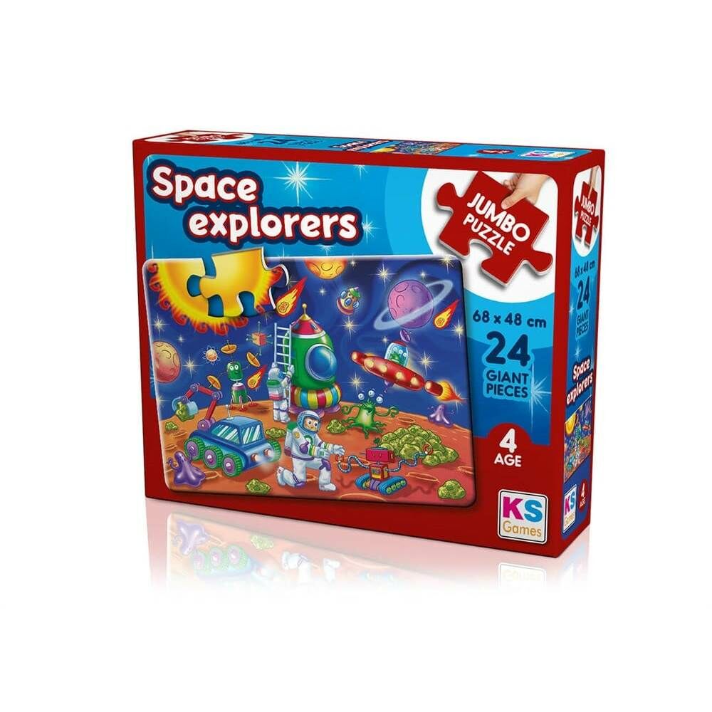 Space Explorers Jumbo Çocuk Puzzle 50 Parça 31011