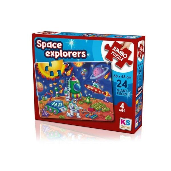 Space Explorers Jumbo Çocuk Puzzle 50 Parça 31011