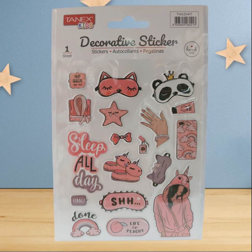 Tanex Sticker Pufy Uyku Serisi 25705