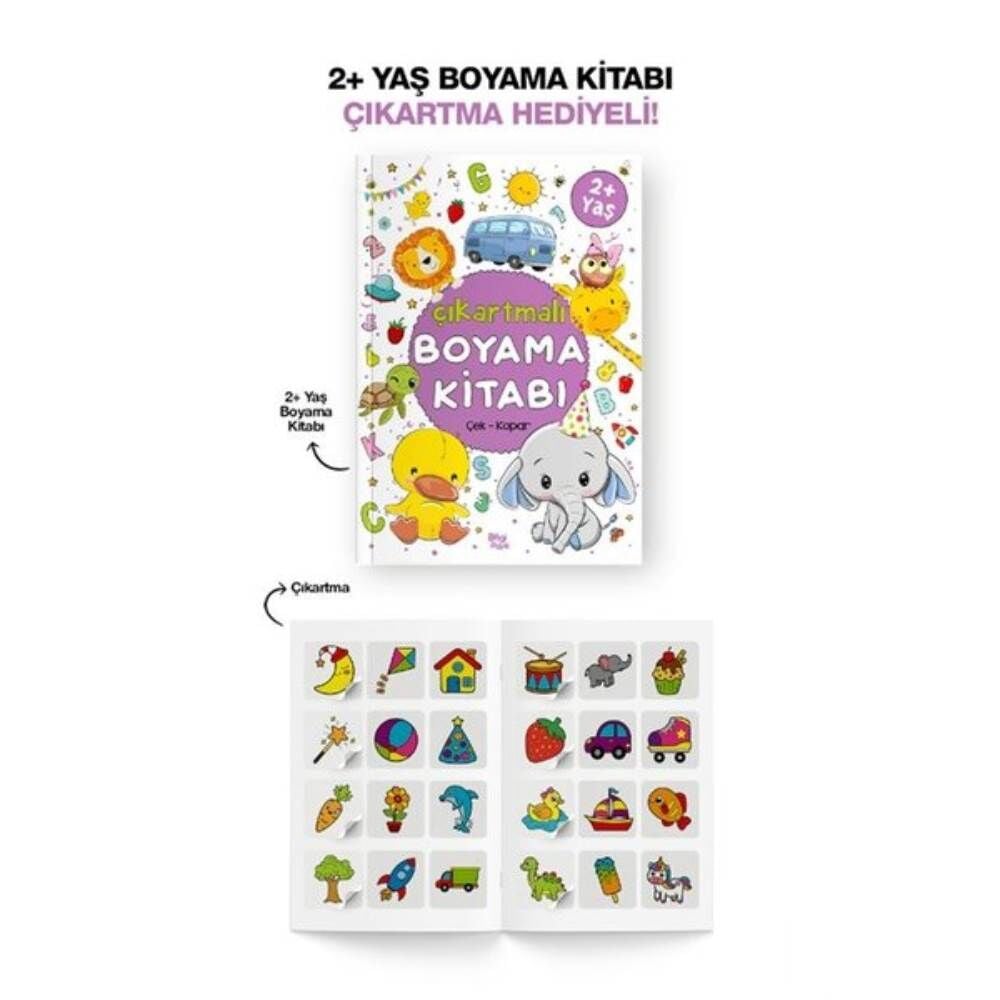 Çıkartmalı Boyama Kitabı 2 Yaş+