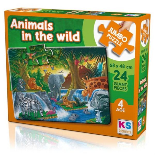 Animals In The wild Jumbo Çocuk Puzzle 50 Parça 31008