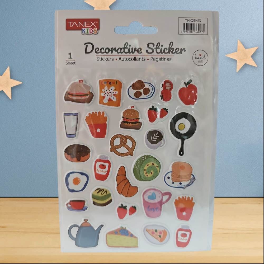 Tanex Sticker Pufy Kahvaltı Serisi 25413