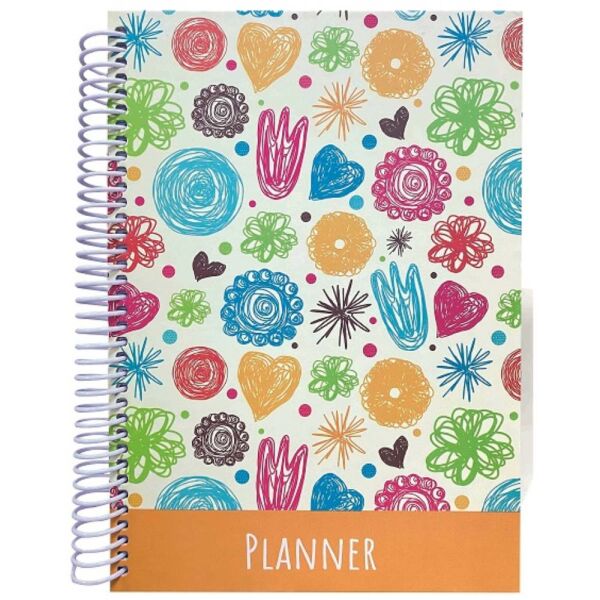 Liz Planner Sert Kapak Spiralli 4 Renk Baskılı AJT01