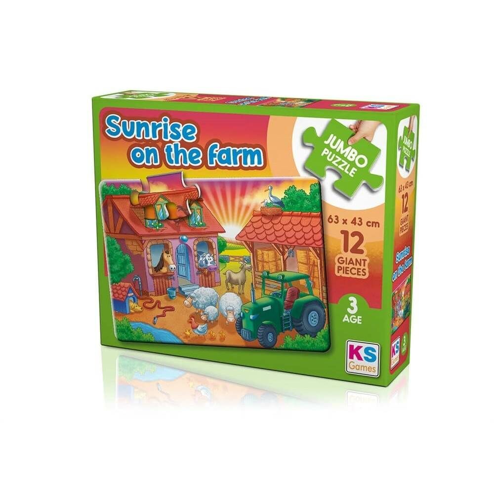 Sunrise On The Farm Jumbo Çocuk Puzzle 50 Parça 31005