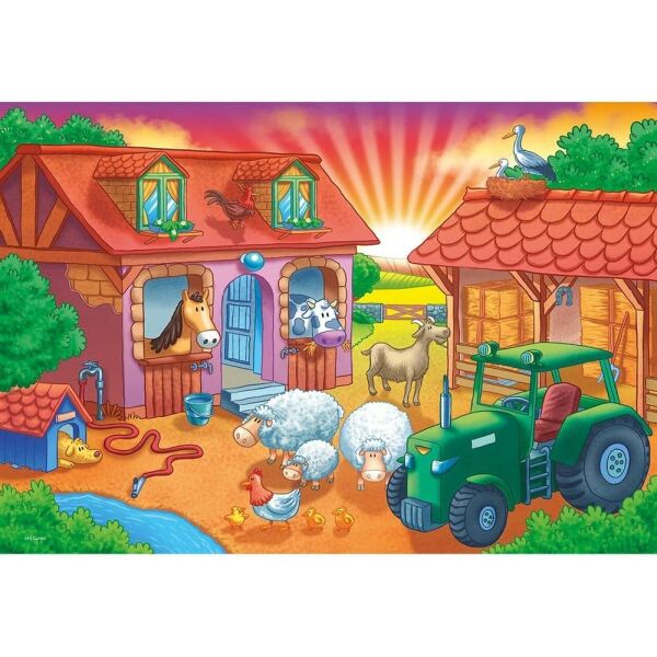 Sunrise On The Farm Jumbo Çocuk Puzzle 50 Parça 31005