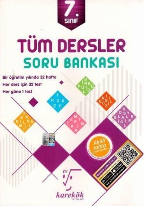Karekök 7.Sınıf Tüm Dersler Soru Bankası