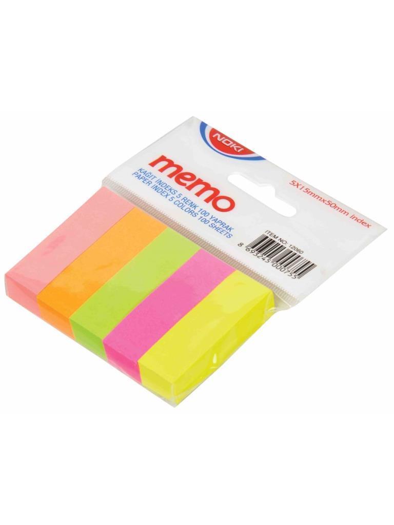 Noki Memo Kağıt İndex 5 Renk 100 Yaprak 12060