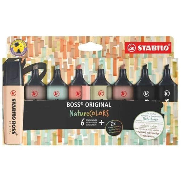 Stabılo Fosforlu Kalem Boss Naturecolors Set 8 Li 70/8-2-1