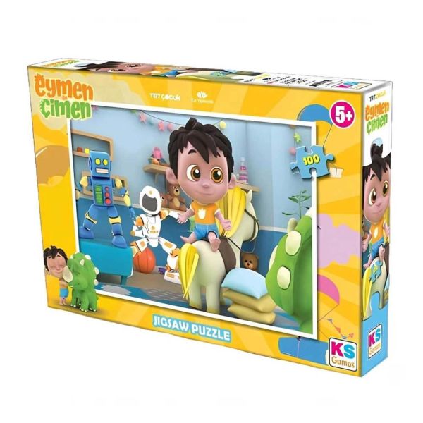 Eymen ile Çimen Puzzle 100 Parça EÇ714