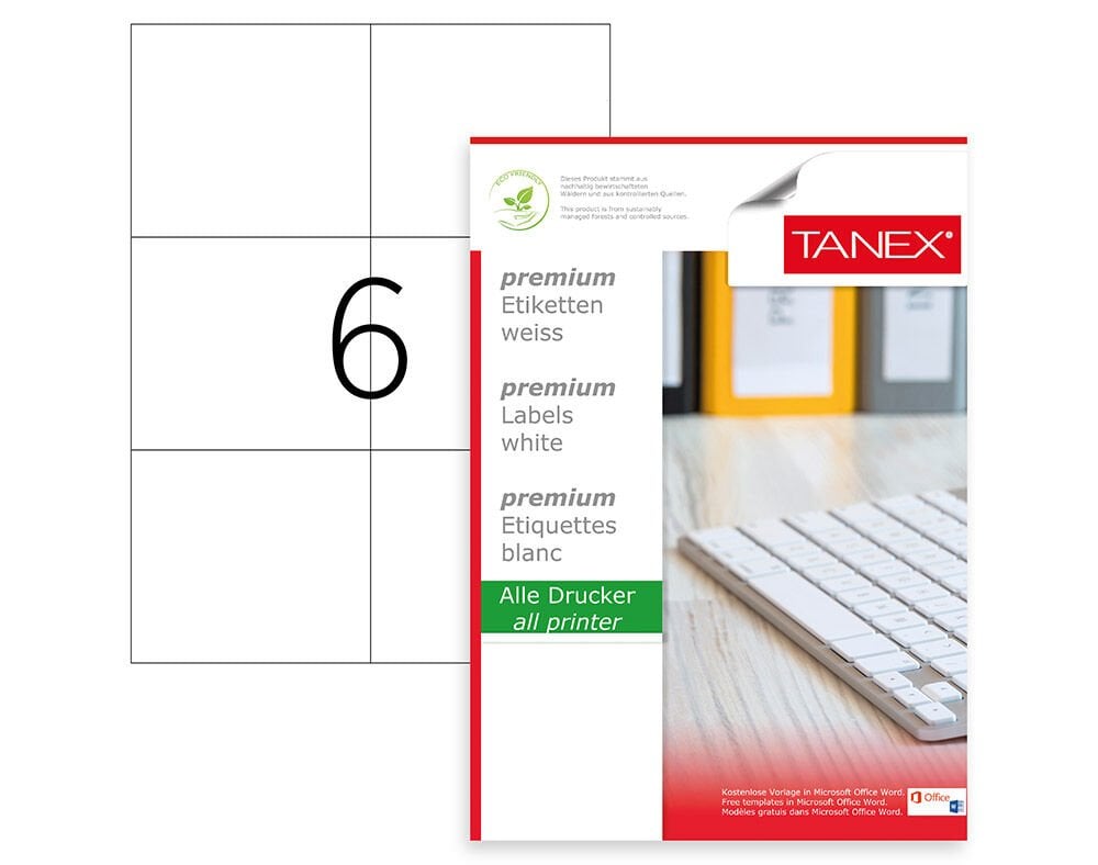 Tanex TW-2303 105x99 mm Laser Etiket