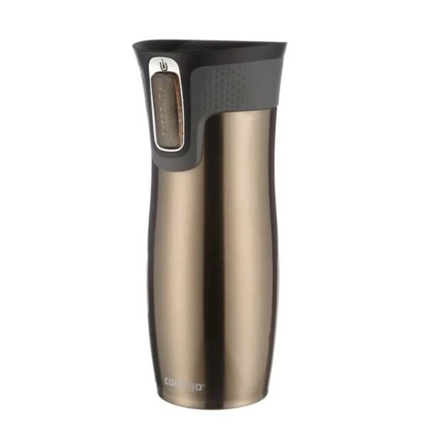 Contigo Westloop Çelik Termos Bardak Tek El Bas İç 470ml Kahverengi