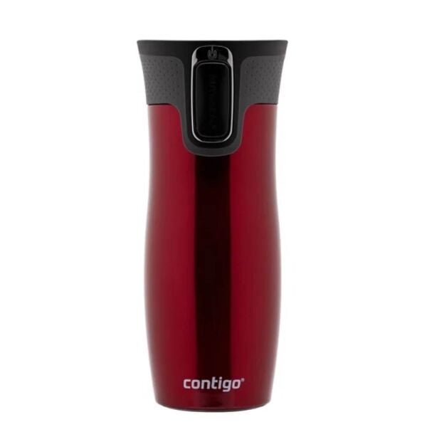 Contigo Westloop Çelik Termos Bardak Tek El Bas İç 470ml Kırmızı