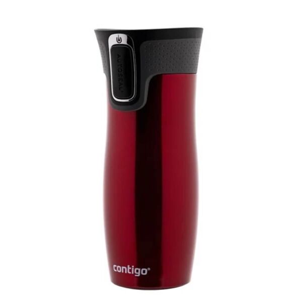 Contigo Westloop Çelik Termos Bardak Tek El Bas İç 470ml Kırmızı
