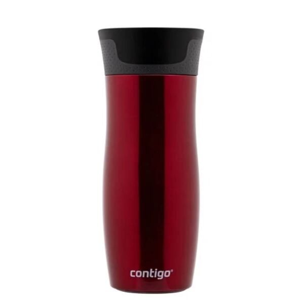 Contigo Westloop Çelik Termos Bardak Tek El Bas İç 470ml Kırmızı