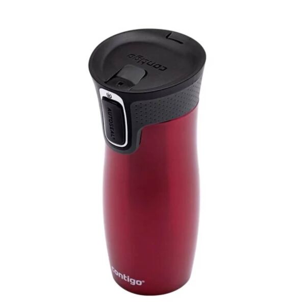 Contigo Westloop Çelik Termos Bardak Tek El Bas İç 470ml Kırmızı